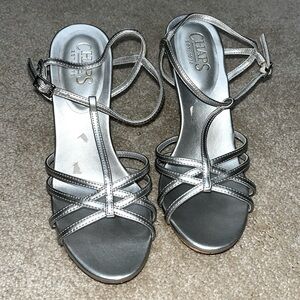 Beautiful Chaps silver sandals